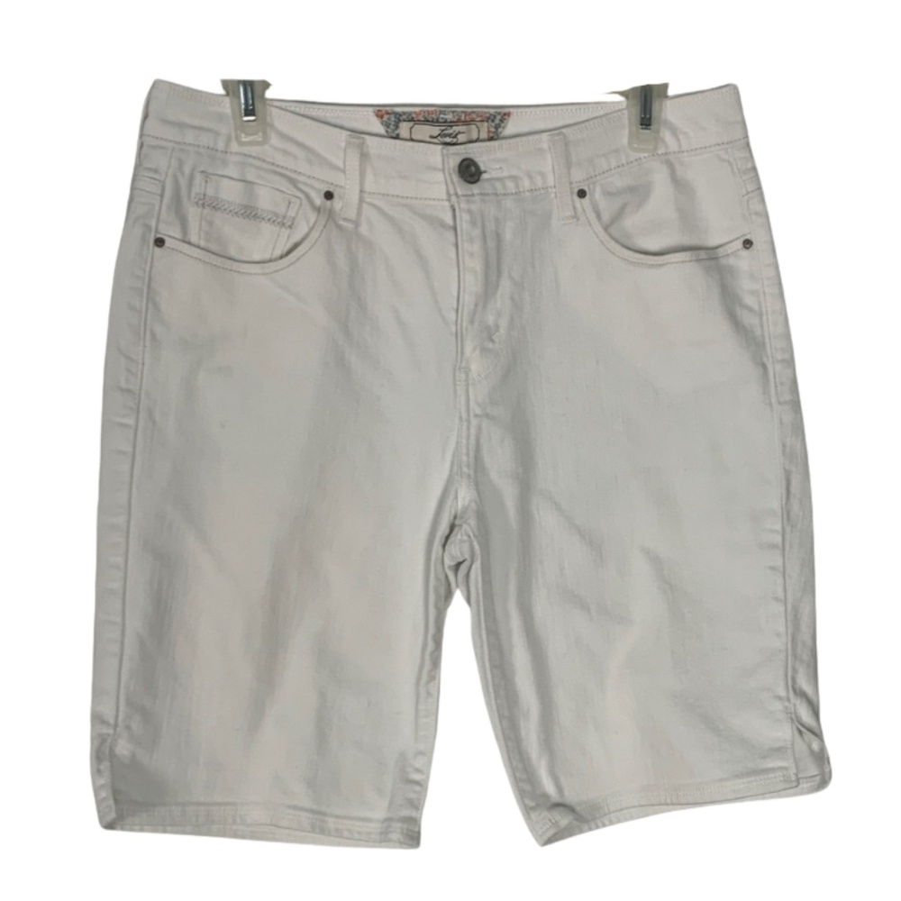 Levi's White Denim Bermuda Shorts Women's Size 10 Vacation Summer Neutral